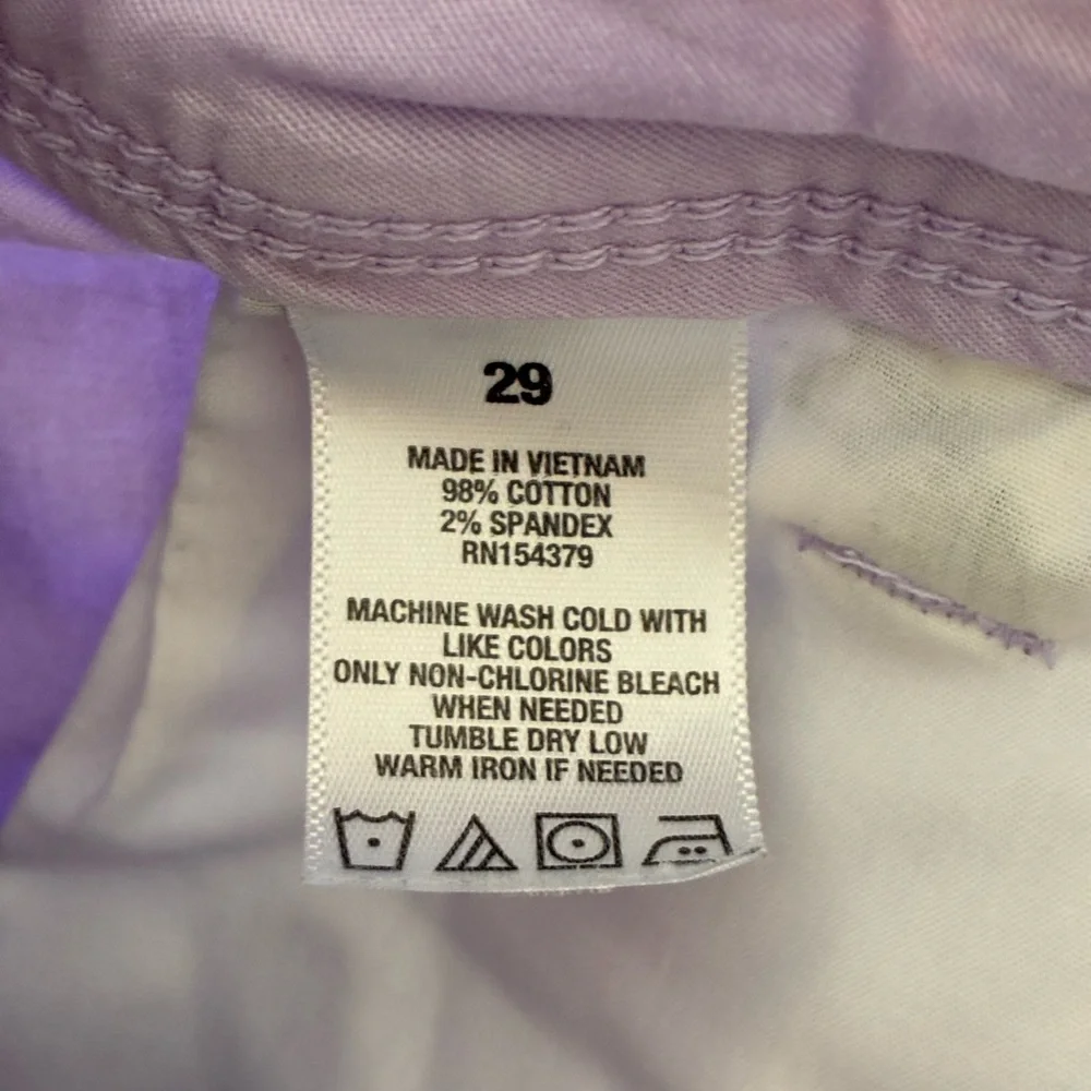 Aeropostale | Purple cotton flat front casual shorts
